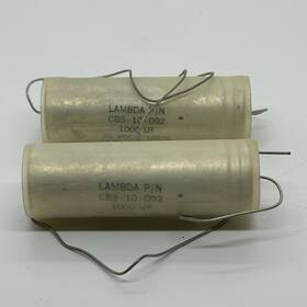 Cbs-10-092 Lambda Lot 2 Sprague 1000 F 75v Herm Sealed Axial Capacitors