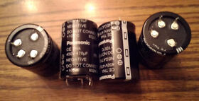 Ece-t2wa471ea Lots Of 4 Panasonic 470uf Snap-in Capacitors