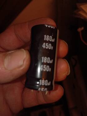 C689-c Ls Aluminum Electrolytic Capacitor 180 F 450v Snap In Cylindrical