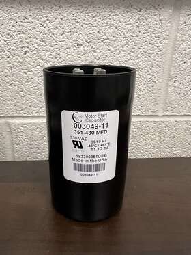 003049-11 Lucas / Leeson Start Capacitor 330 Vac 50-60 Hz 351-430 Uf