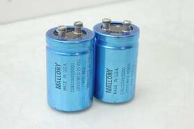 Cgs123u025dd1 Mallory 2 Electrolytic Capacitors 25v / 12 000 Uf Capacitance