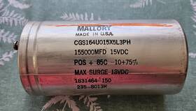 Cgs164u015x5l3ph Mallory 155000mfd-15vcd Capacitor