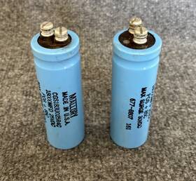Cgs183u025r4c Mallory Lot Of 2 - 18000mfd 25vdc Pos 85c Capacitor Used