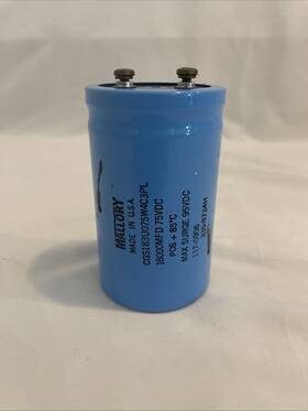 Cgs183u075w4c3pl Mallory Large Aluminum Electrolytic Capacitor 18000mfd 75vdc