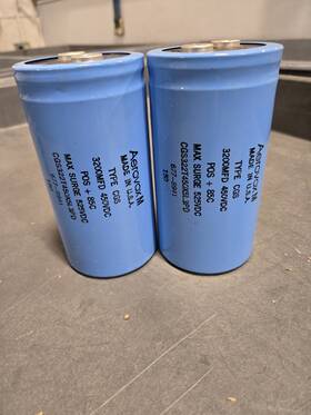 Cgs403u100x5l Mallory Aerovox 3200uf 450v Capacitors Cgs322t450 Lot Of 2 Usa High Voltage