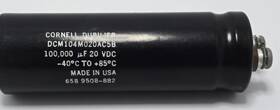Dcm104m020ac5b Mallory Cornell Dubilier Cde / Capacitor 100 000uf 20v Aluminum