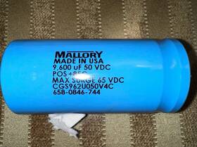Dcm130u040bc2b Mallory Capacitor - Electrolytic -9600 Uf 50 Vdc Mallory-usa