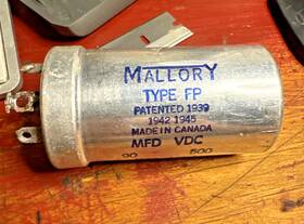Fp187 Mallory Fp Type Capacitor 90 Mfd 500 Vdc Deb6 65c Made In Canada