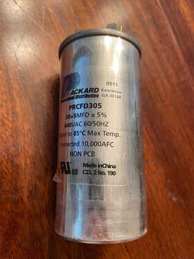 Prcfd305 Mars Climatek Round Dual Run Capacitor 30 5 Uf Mfd 440 Volt Fits Packard