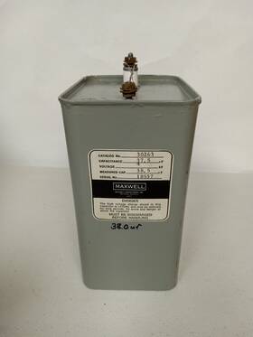 30263 Maxwell Capacitor High Voltage 37.5uf 4000 Volts