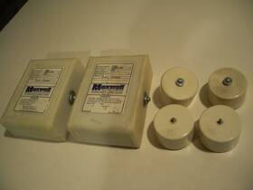 37667 Maxwell Technologies Lot 2 #37667 35 Kv High Voltage Pulse Capacitors 4 Round