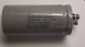 Ab3186ee203u050amai Mepco/central 20000 Uf - 10 75% 50 Vdc 65 Surge 85c Max Amb