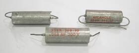 354a-369-10 Micamold 196p47396 Vintage Model .068 Mf 300 V Capacitor Lot Of 3 Surplus