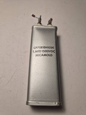 Cp70e1eh105k Micamold 1.0mfd 1500vdc Capacitor Pn Used Warranty