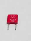 Mks2-0.01-63-5 Wima Lot Of Capacitor Metallized Film Radial