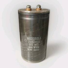 23c874531 Motorola 500 Mfd Electrolytic Capacitor With Wvdc Pn#23c874531 Tested