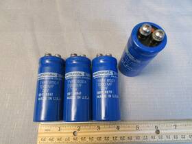 85dx National Capacitor 4 Electrolytic Type 7200uf 20 Wvdc Radial Made In Usa
