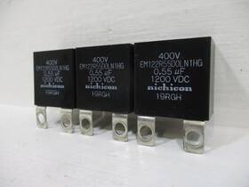 Em122r55d0ln1hg Nichicon Lot Of 3 Capacitor 1200-vdc 0.55uf Drive Qty