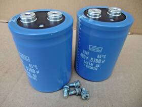 14014l-05 Nippon Chemi-con 5700uf 400v Electrolytic Capacitor P/n 14014-05. 11 X 7.7 Cm