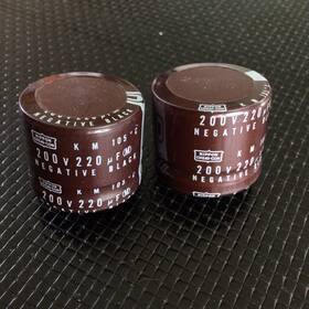 220200 Nippon Chemi-con 2x Tested 220uf 200v Radial Electrolytic Capacitor