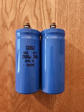 36dx0038l Nippon Chemi-con 2 Ea Chem-con Capacitors 36dx 2900uf 200 Vdc- Used