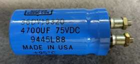 36dy15320 Nippon Chemi-con Nipon 4700uf 75v Electrolytic Capacitor Mfd. 95 Degrees Usa