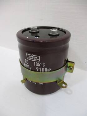 C-800024 Nippon Chemi-con Inverter Drive Capacitor 400v 2100uf 105 Deg Celcius