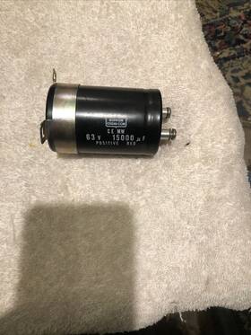 Nic22-con34 Nippon Chemi-con Rare Vtg 15000 Uf Polarized Electrolytic Cap Been Tested