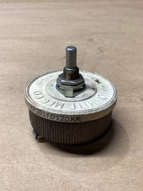 Rp151fd120kk Ohmite Potentiometer 12 Ohm 50w Rheostat 50 Watt #106f217 Co
