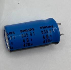 035-01 Philips 035 01 Asm 470u 470 40v N Axial Capacitor Lot Of 6