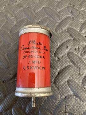 65-104 Plastic Capacitors Inc. .1mfd 6.5kvdc
