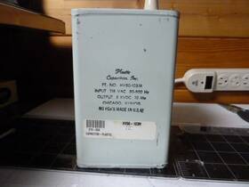 Hv50-103m Plastic Capacitors Used Inc. Hv 50-103m Output 5kvdc 10ma Input 118vac 50-500hz