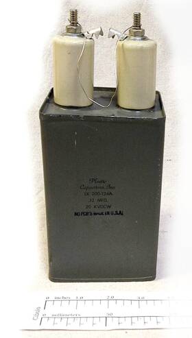 200-124a Plastic Capacitors Inc Lk 200-124 0.120 Uf 20 Kv With Mounting Clips Tested D1s