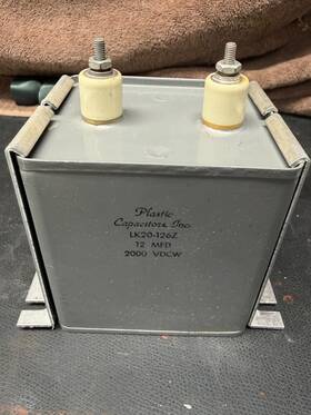Lk20-126z Plastic Capacitors 12 Mfd 2kv Capacitor Used