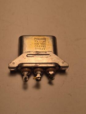 Cp69b5ef104v Pyramid 3 X 0.1mf 600vdc Capacitor Pn Used Warranty