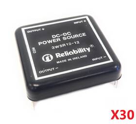 3w5r12-12 Reliability Lot Of 30 Dc-dc Power Source Converters 12vdc Output