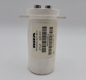 Peh200oc347cmuv Rifa Capacitor 470uf 420 Volt Dc Bolt-on 2 Terminals White