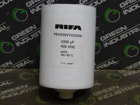 Peh200vt433cm Rifa Used Capacitor 3300 F 400vdc 20% -40/ 85 C