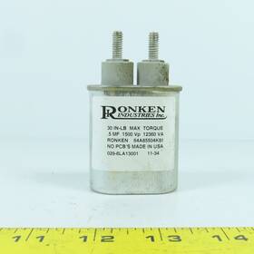 64a85504k81 Ronken Oval Capacitor 0.5 Mf 1500 Vp 12360 Va