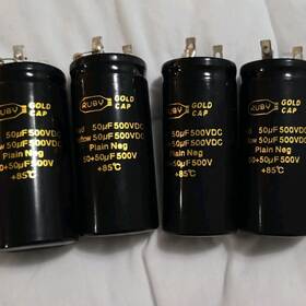 Rg717 Ruby 4 Gold Cap 50 F 500vdc Aluminum Electrolytic Capacitors Marshall Amp 100w