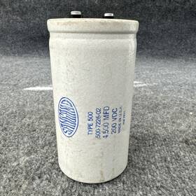 500-7226-02 Sangamd Type 500 Large Can Capacitor 4500mfd 200vdc Used