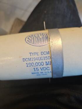 23-86920a16 Sangamo Motorola Type Dcm 190 000 Mfd 15 Vdc Capacitor