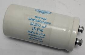 Dcm523u015bc2b Sangamo Capacitor 52000 /mfd/uf 15vdc Screw Terminal
