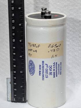 Dcm673u035cf2b Sangamo 67 000uf Nominal 35v 9 M Esr Dcm Series Capacitor