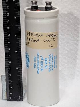Dcm903u015bf2b Sangamo 90 000uf Nominal 15v 15 M Esr Dcm Series Capacitor