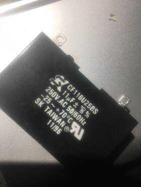 Cf116u25bs Seika Ceiling Fan Capacitor 11uf 250v Ac 2 Uf 250vac Motor Electric Cap Mfd Pump