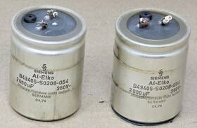 B43405-s0208-q54 Siemens Vtg Al-elko 2000uf 360v Capacitor Germany