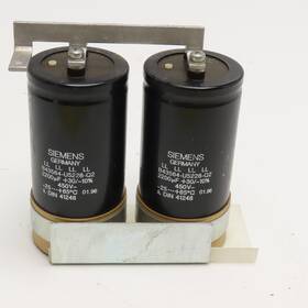 B43564-u5228-q2 Siemens 2200uf 30/-10% 450v Capacitors Lot Of 2