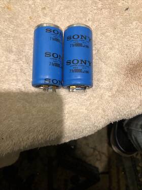 Nip23-onn45 Sony 2 Pcs Caps Made By Nippon 10000 Mfd 71 Wv Been Tested Excellent Esr 0.0