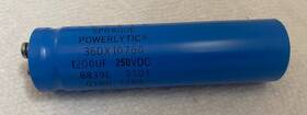 36dx10760 Sprague 0180-3389 Electrolitic Capacitor 1200 Uf 250 Vdc